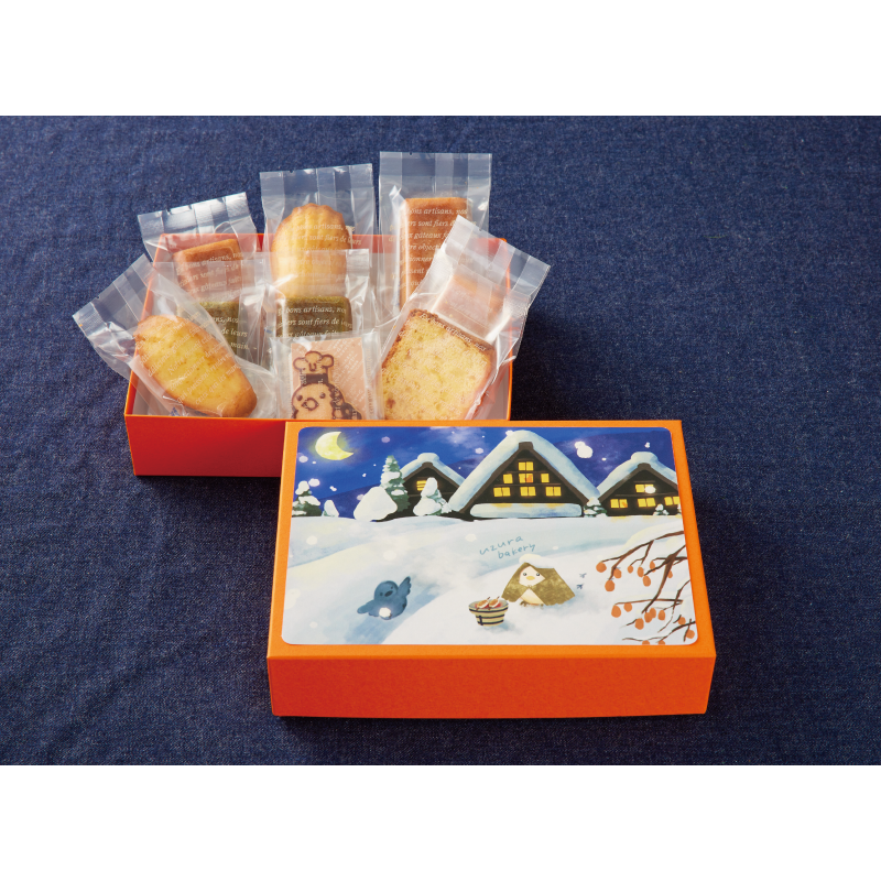 冬の白川郷とうずらちゃん　焼き菓子BOX